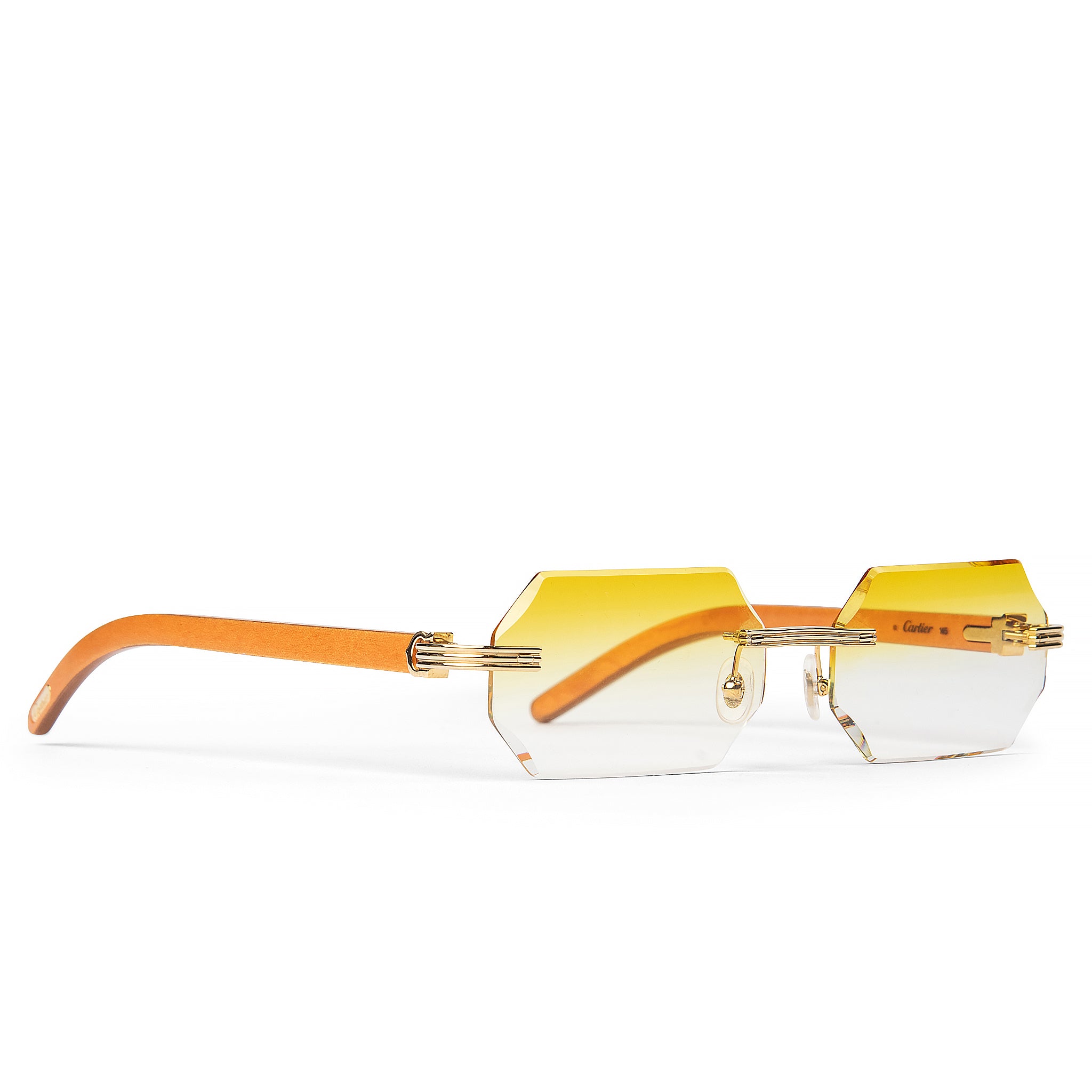 Image of Cartier Eyewear Custom CT0286O-006 Premiere De Cartier Rimless Sunglasses